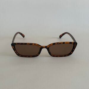 Y2K Tortoise Shell Brown Square Sunglasses Unisex Retro UVA UVB